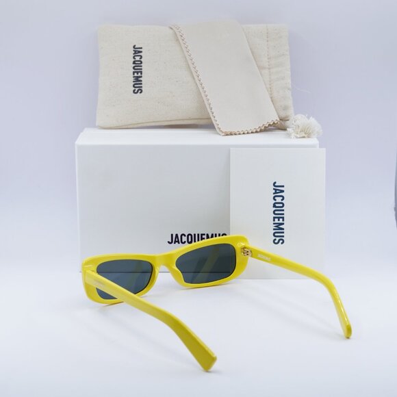 Jacquemus CAPRI JAC/55 C5 Rectangle Sunglasses - Yellow\\Grey main image 8